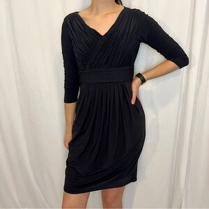 Evan Picone Jersey Pleated Dress